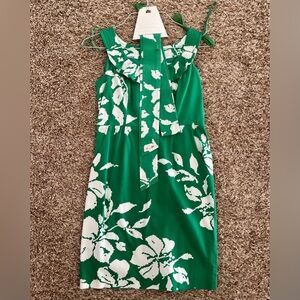 Vintage Green white floral dress